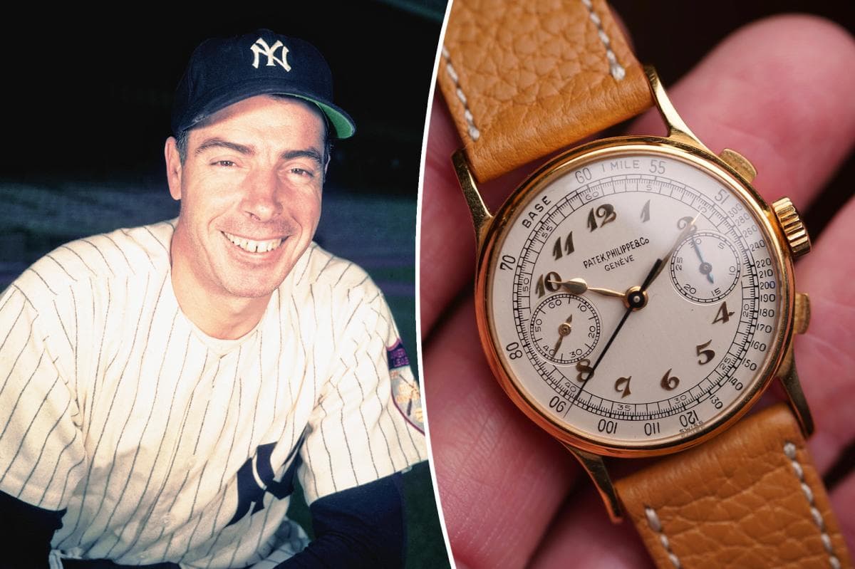 A Chance to Own a Piece of Baseball and Horological History: Joe DiMaggio's Legendary Patek Philippe Watch Up for Sale at $1.2 Million