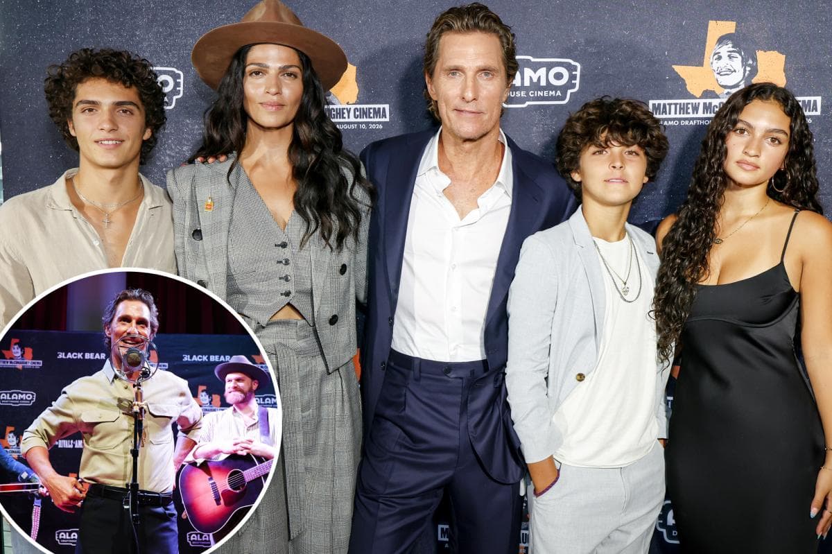 Star Power Shines Bright at Texas Premiere as McConaughey and Family Grace the Red Carpet