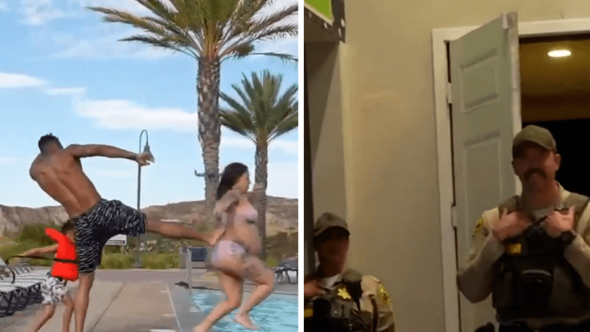 No Arrests After Blueface Kicks Pregnant Girlfriend into Pool