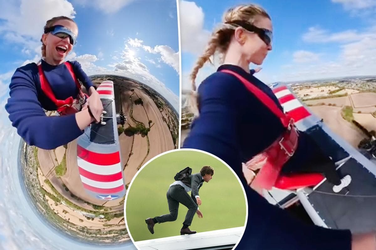 Sydney Sweeney Takes Flight with Epic Plane Stunt, Challenges Tom Cruise