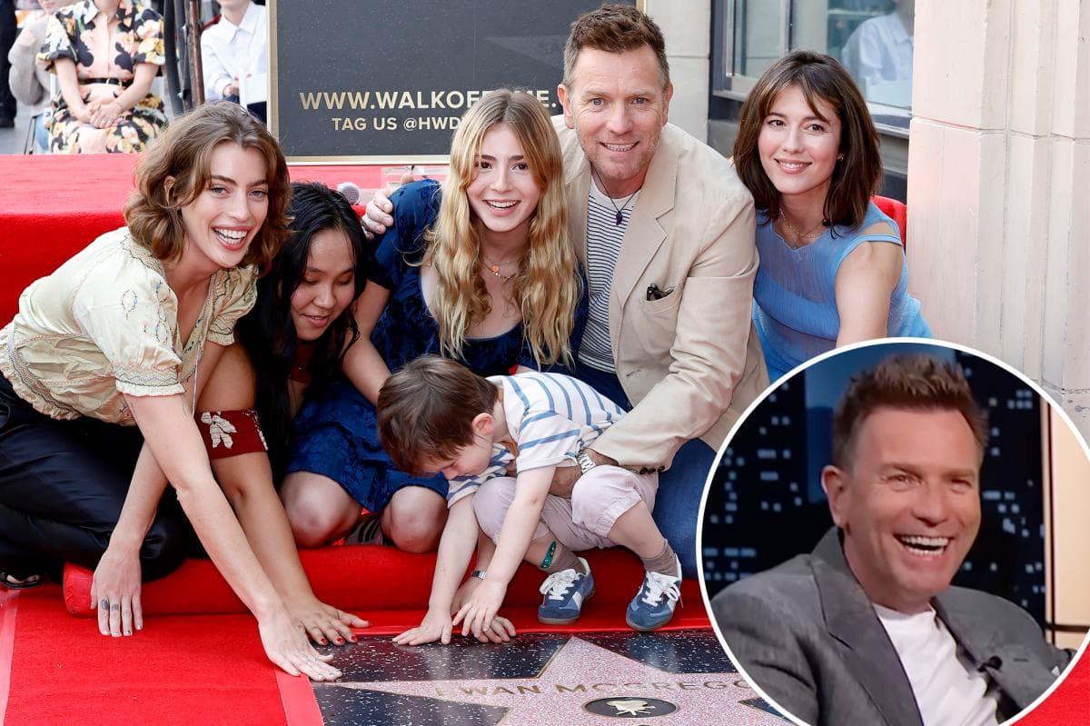 Ewan McGregor Laughs Off Fatherhood Jokes on Jimmy Kimmel Live!