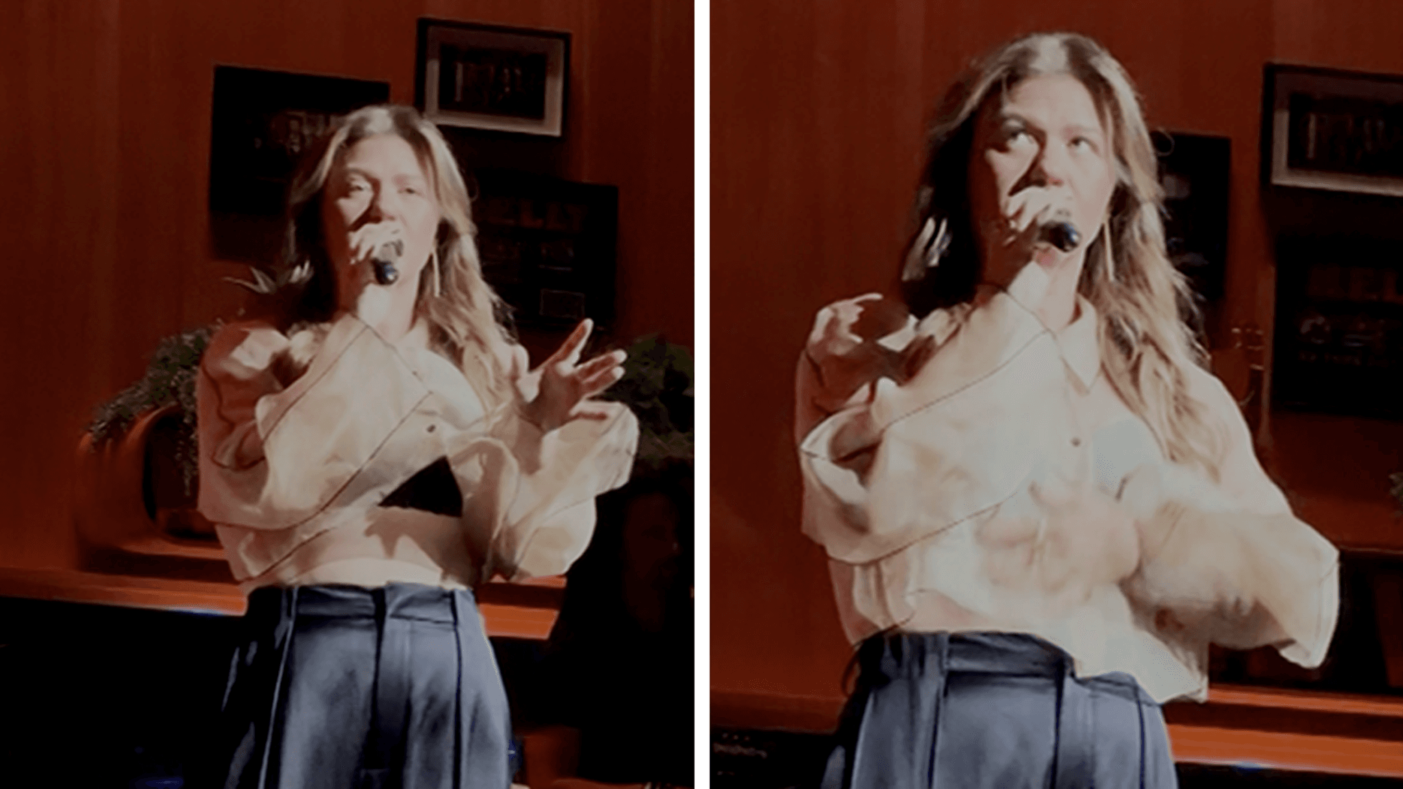 Kelly Clarkson's Playful Banter About Her 'Petite' Stage Presence