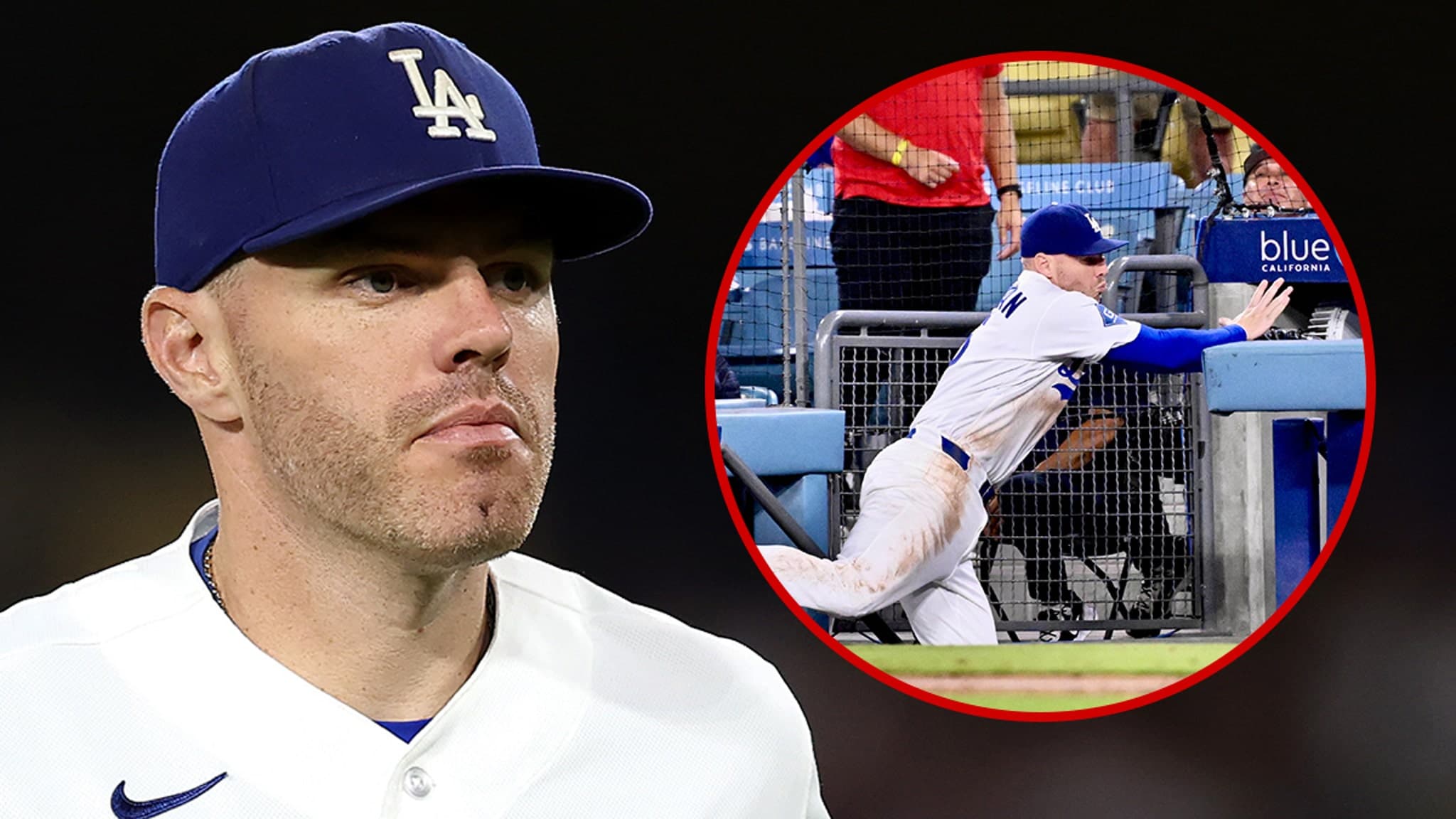 Dodgers Star, Freddie Freeman's Dramatic Dive into the Dugout: A Heart-Stopping Moment at Dodger Stadium