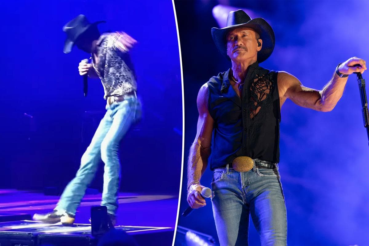 Tim McGraw’s Unscripted Moment: How a Late Arrival and a Viral Fall Became the Night’s Greatest Lesson