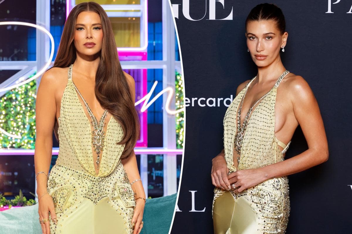 Ariana Madix and Hailey Bieber Both Slay in Vintage Versace Gowns