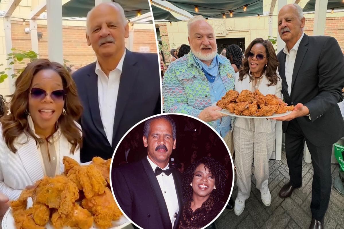 Oprah and Stedman: A Rare Red-Carpet Moment at a Star-Studded Talk Show Anniversary Bash