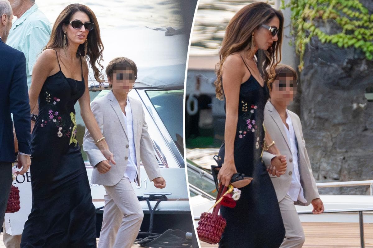 Amal Clooney Shines Bright at Lake Como Fundraiser in Vintage John Galliano Masterpiece