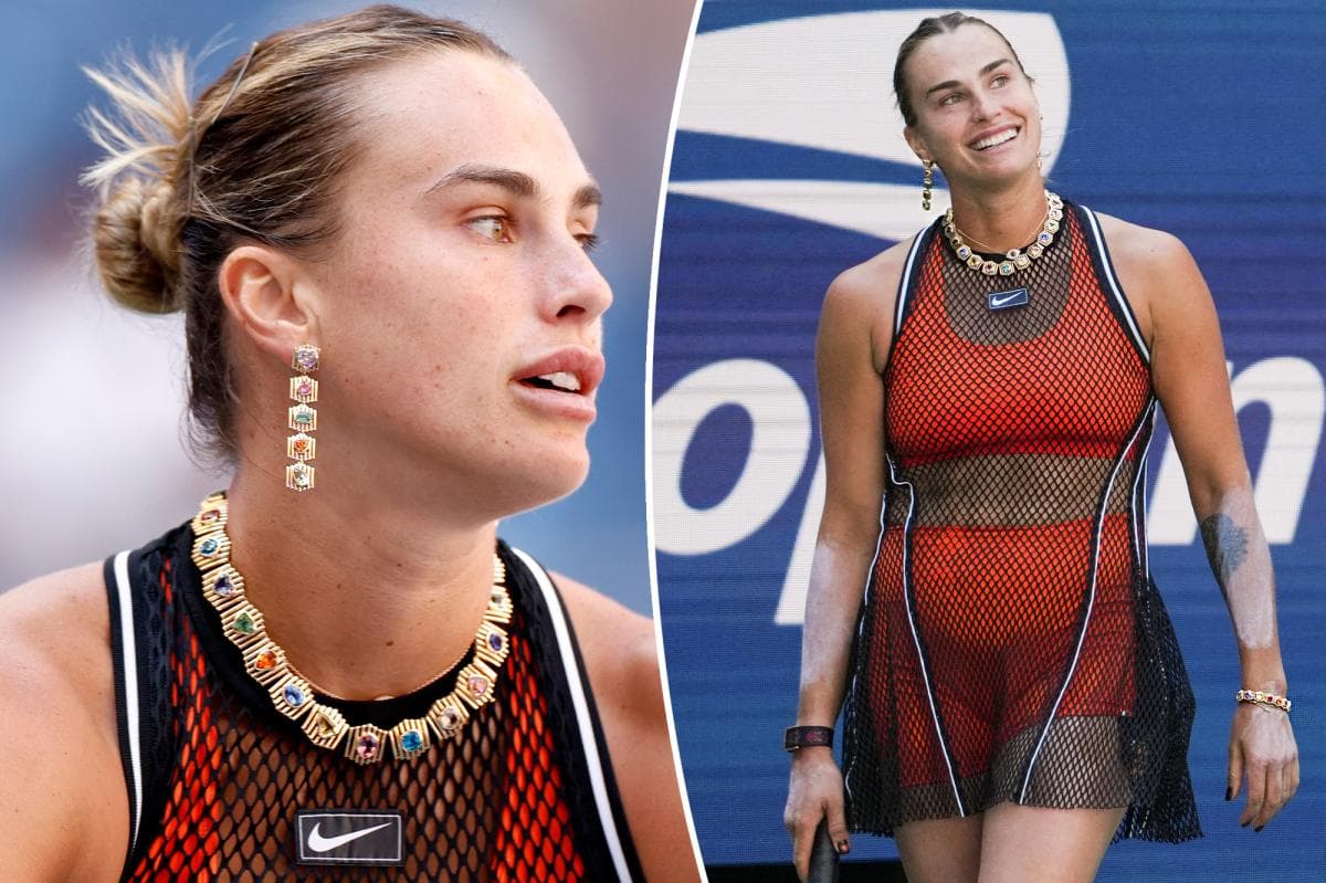 Aryna Sabalenka Stuns with Jewelry-Laden Naked Dress at US Open