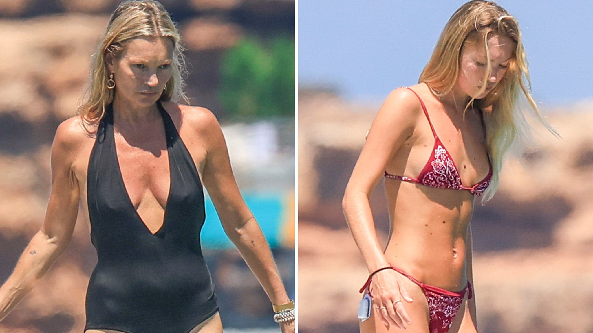 Sun, Sea, and Stunning Style: Kate Moss and Daughter Lila Grace Shine on Formentera's Yacht-Bound Runway