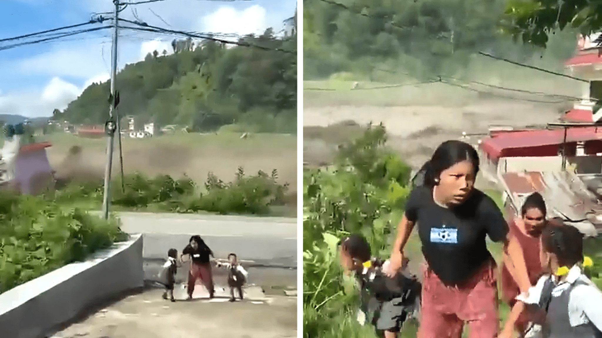 The Seconds That Saved Them: A Mother’s Desperate Escape as Nepal’s Deadly Floods Swallowed the Road Behind The video